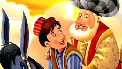 قصه جحا وابنه والحمار